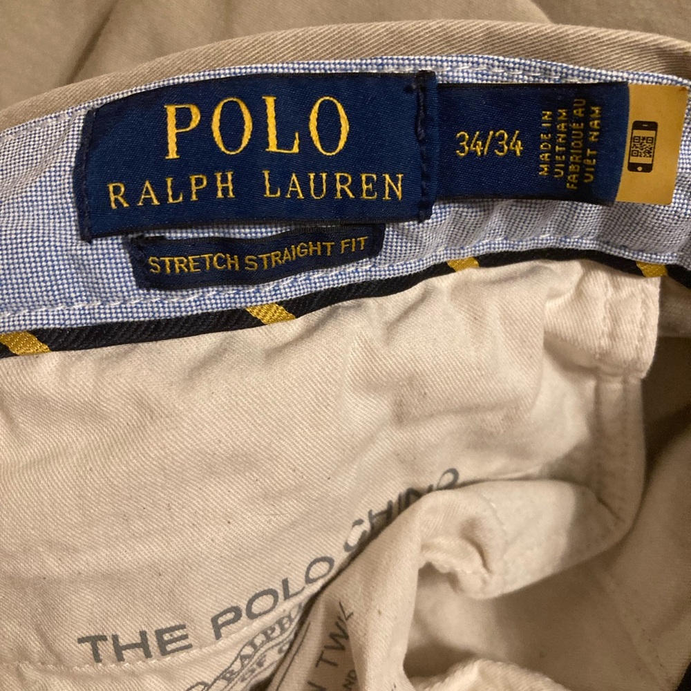 Polo by Ralph Lauren Men's Cream Chino Pants